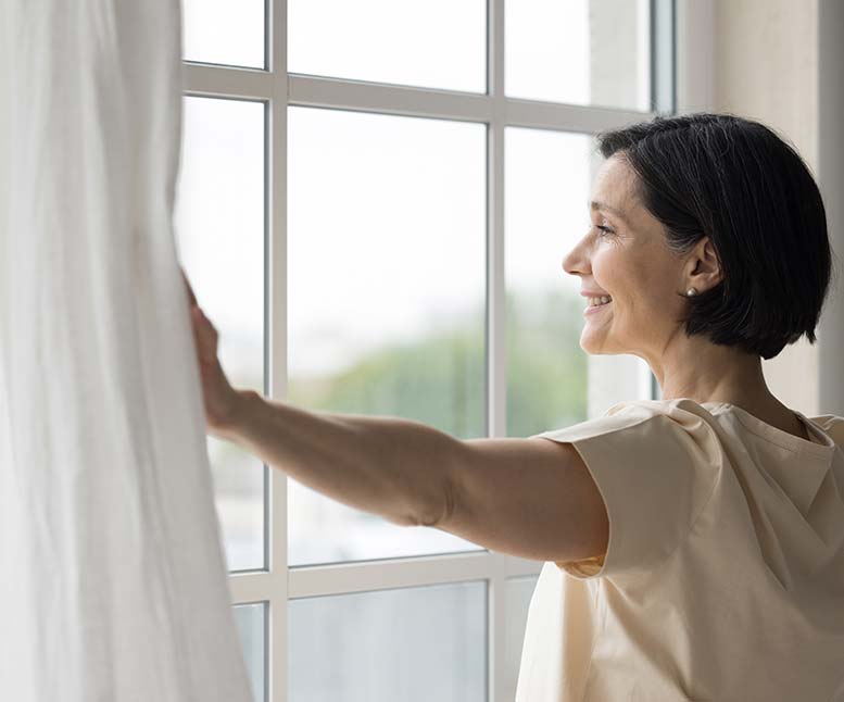 Energy-efficient replacement window installed in a Fraser Valley home